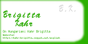 brigitta kahr business card